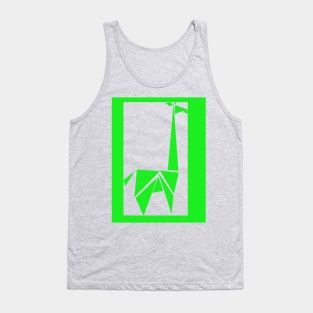 Green Abstract Giraffe Tank Top